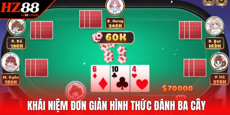 Khái niệm đơn giản hình thức đánh ba cây